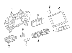 INSTRUMENT PANEL. CLUSTER & SWITCHES.