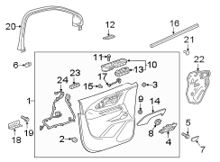 Image of Door Window Belt Weatherstrip (Front) image for your 2013 Chevrolet Spark   