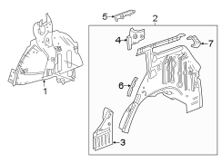 QUARTER PANEL. INNER STRUCTURE.