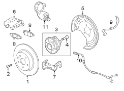 REAR SUSPENSION. BRAKE COMPONENTS.