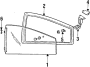 Latch Assembly - Body SI Window. Vent glass Latch. (Rear)