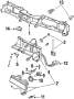 Mount bracket. Panel Assembly - Headlight MT. 