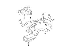 EXHAUST SYSTEM. EXHAUST COMPONENTS. MANIFOLD.