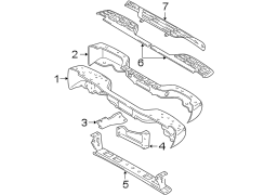 REAR BUMPER. BUMPER & COMPONENTS.