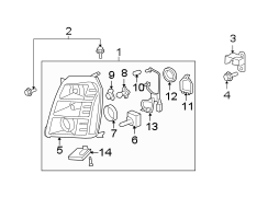 FRONT LAMPS. HEADLAMP COMPONENTS.