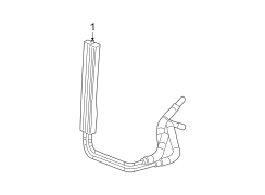 POWER STEERING OIL COOLER.