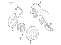 FRONT SUSPENSION. BRAKE COMPONENTS.