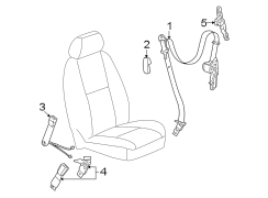 RESTRAINT SYSTEMS. FRONT SEAT BELTS.