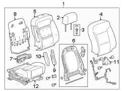 SEATS & TRACKS. PASSENGER SEAT COMPONENTS.