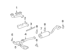 Exhaust system. Exhaust components. Manifold.