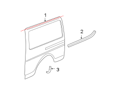 Body side panels. Exterior trim. Side panel & components.