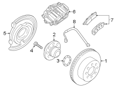 Rear suspension. Brake components.