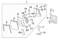 FRONT LAMPS. HEADLAMP COMPONENTS. SIDE MARKER LAMPS.