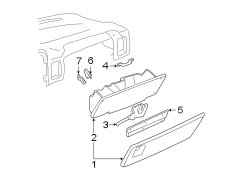 INSTRUMENT PANEL. GLOVE BOX.