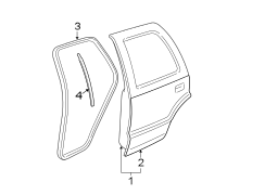 REAR DOOR. DOOR & COMPONENTS.