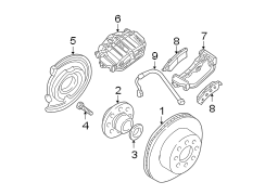 REAR SUSPENSION. BRAKE COMPONENTS.