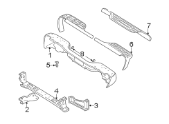 REAR BUMPER. BUMPER & COMPONENTS.