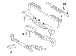 REAR BUMPER. BUMPER & COMPONENTS.