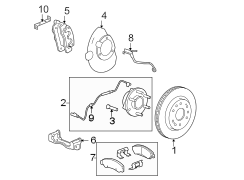 FRONT SUSPENSION. BRAKE COMPONENTS.