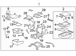 SEATS & TRACKS. FRONT SEAT COMPONENTS.