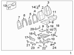 SEATS & TRACKS. FRONT SEAT COMPONENTS.