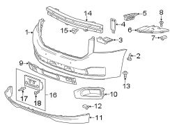 FRONT BUMPER. BUMPER & COMPONENTS.