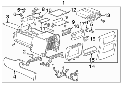 Center console.