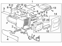 Center console.