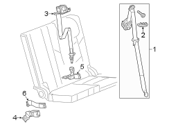 RESTRAINT SYSTEMS. REAR SEAT BELTS.