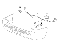 REAR BUMPER. ELECTRICAL COMPONENTS.