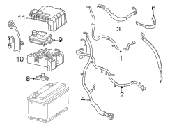 Battery cables.