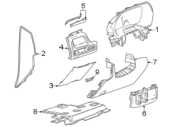 Instrument panel components.