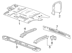 Rear body. Floor & rails.