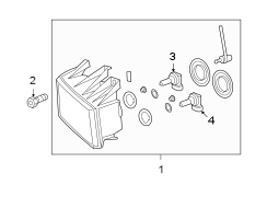 Front lamps. Headlamp components.