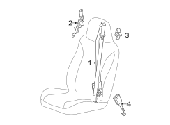 RESTRAINT SYSTEMS. FRONT SEAT BELTS.