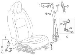 RESTRAINT SYSTEMS. FRONT SEAT BELTS.