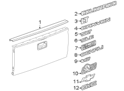 Pick up box. Side loading door. Exterior trim.