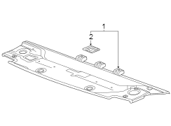 Image of Radiator Support Splash Shield (Front, Upper, Lower) image for your 2012 GMC Sierra 2500 HD 6.6L Duramax V8 DIESEL A/T 4WD WT Standard Cab Pickup Fleetside 