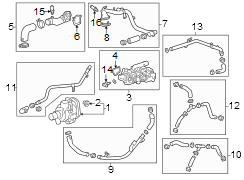 Image of Engine Coolant Bypass Hose image for your 2021 Chevrolet Camaro LT Coupe 2.0L Ecotec A/T 