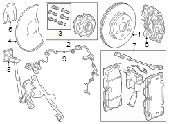 Front suspension. Brake components.