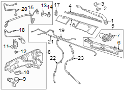 Washer Fluid Reservoir Filler Pipe