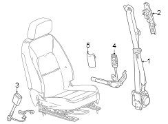 Restraint systems. Front seat belts.