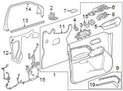 Door Interior Trim Panel Bracket (Lower)