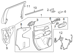 Door Trim Molding (Rear, Upper, Lower)