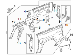 Truck Bed Panel Reinforcement (Front)