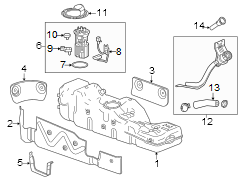 Fuel system components.