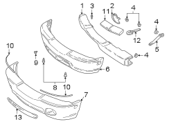 FRONT BUMPER. BUMPER & COMPONENTS.