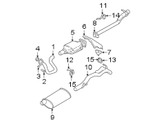 EXHAUST SYSTEM. EXHAUST COMPONENTS.