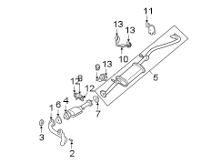 EXHAUST SYSTEM. EXHAUST COMPONENTS.