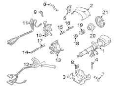 HOUSING & COMPONENTS. SHROUD. STEERING COLUMN ASSEMBLY. SWITCHES & LEVERS.